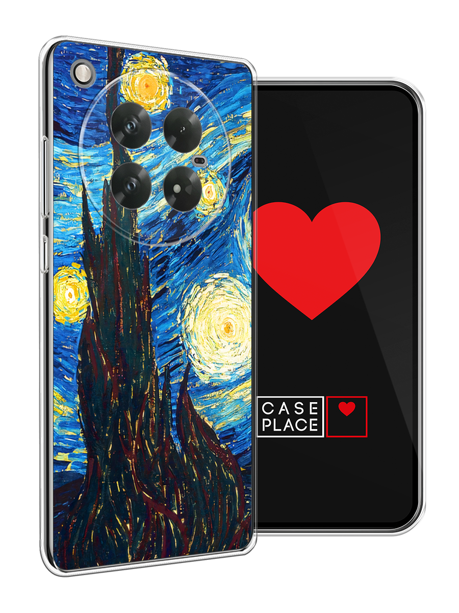 Чехол на Infinix Zero 40 5G / Инфиникс Зеро 40 5G с принтом Ван Гог Звездная ночь — фото 1