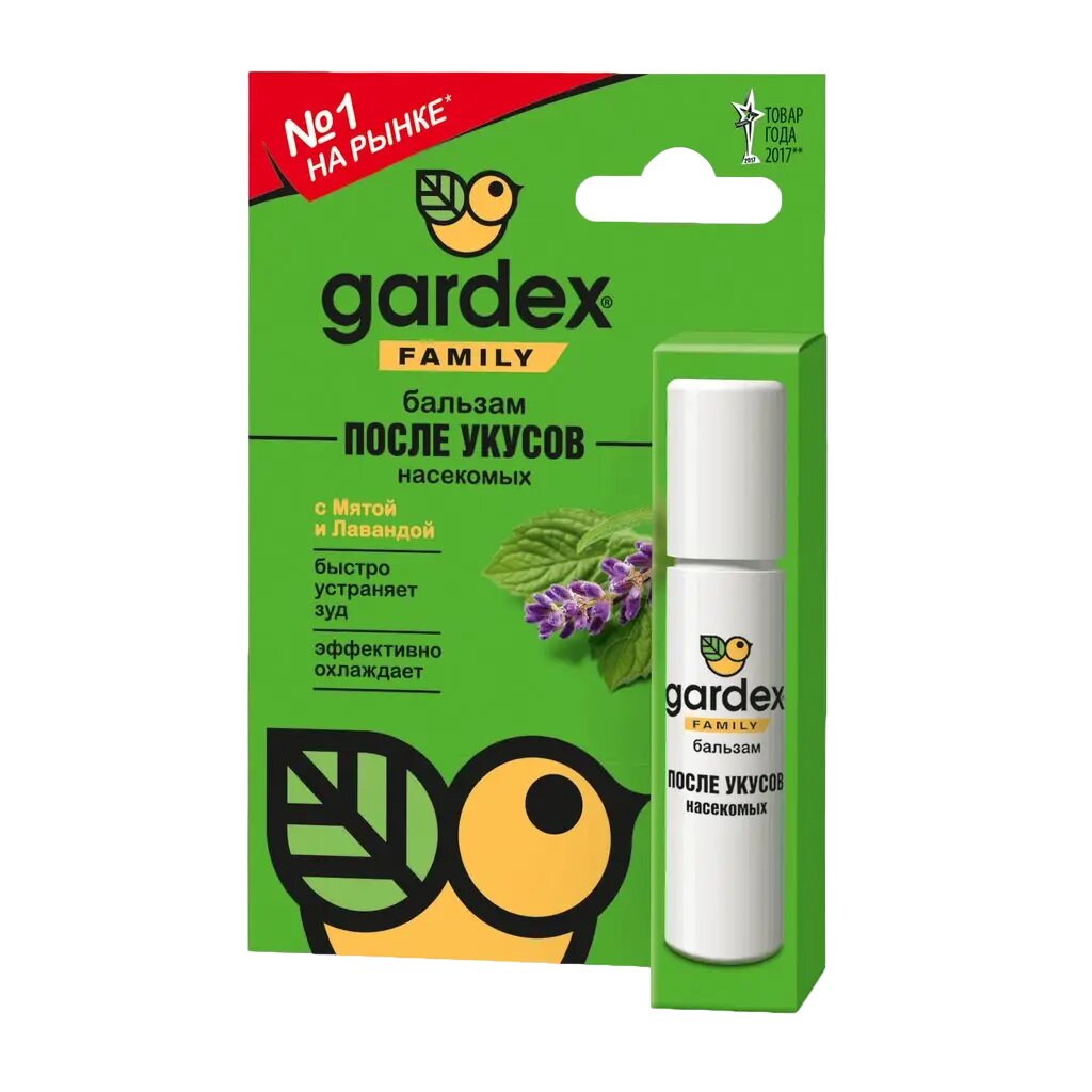 Gardex Family Бальзам после укусов роликовый 7 мл 1 шт