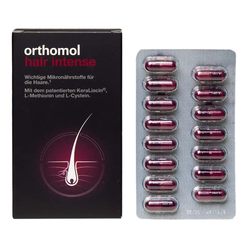 Orthomol Hair Intense/Ортомол Хэйр Интенс капсулы по 0,6 г 60 шт