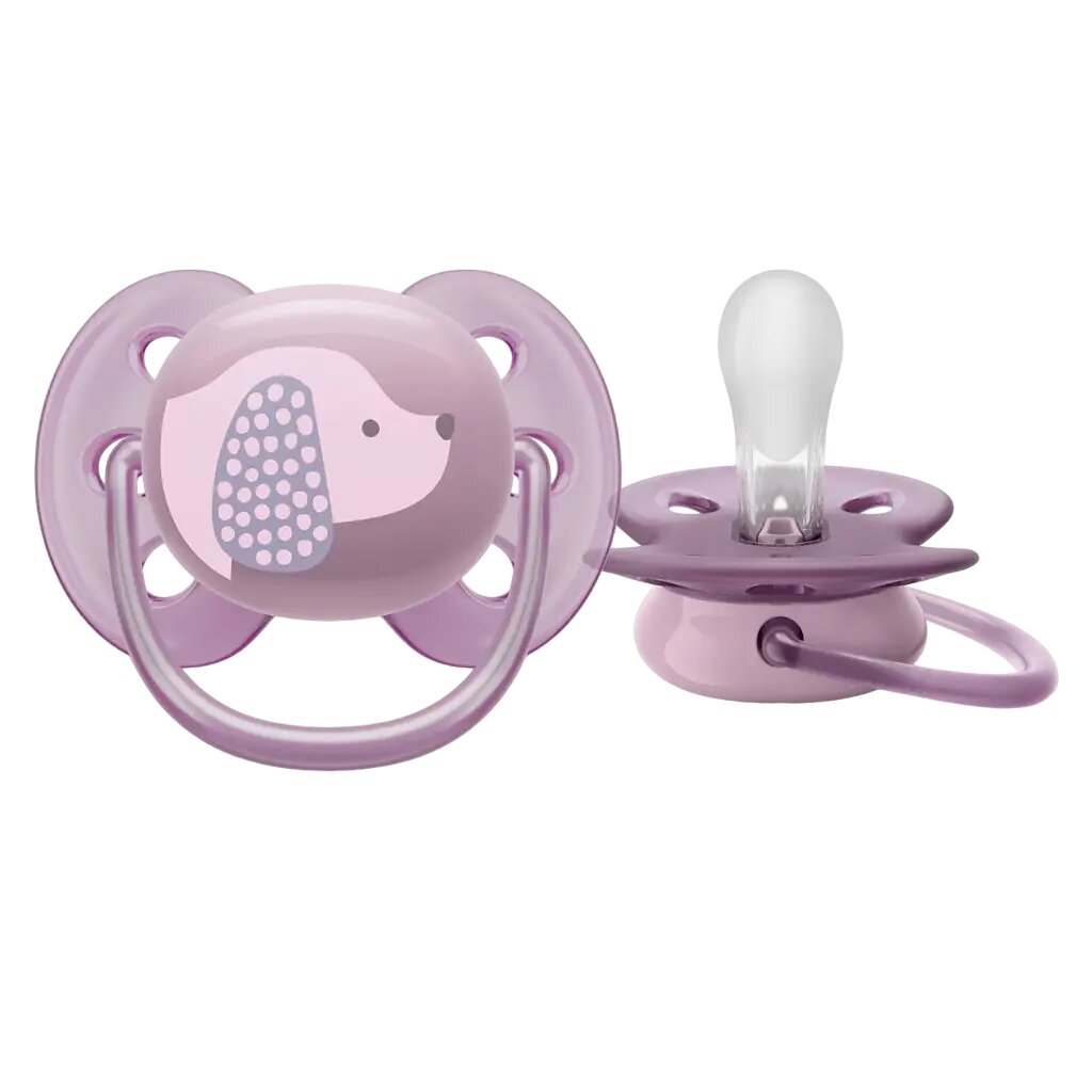 Philips Avent Пустышка Ultra Air SCF092/05 в комплекте с футляром для хранения и стерилизации 6-18 мес 1 шт