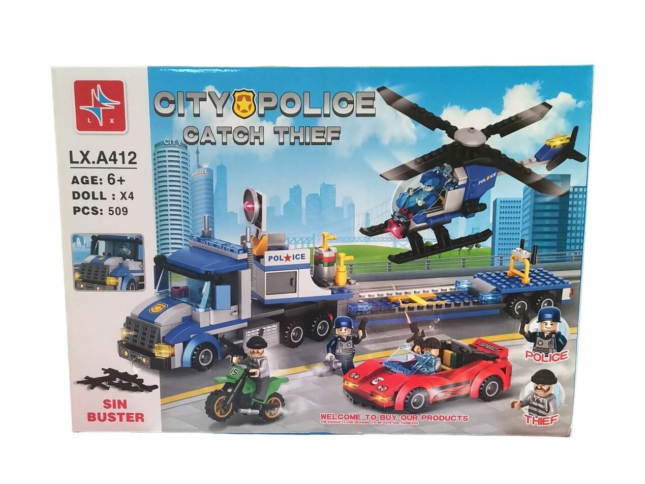 Конструктор, Полиция, 509 деталей