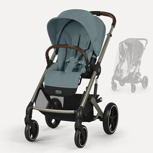 Изображение товара Прогулочная коляска Cybex Balios S Lux, цвет Stormy Blue TPE RC (Бирюзовый), артикул производителя 524002461