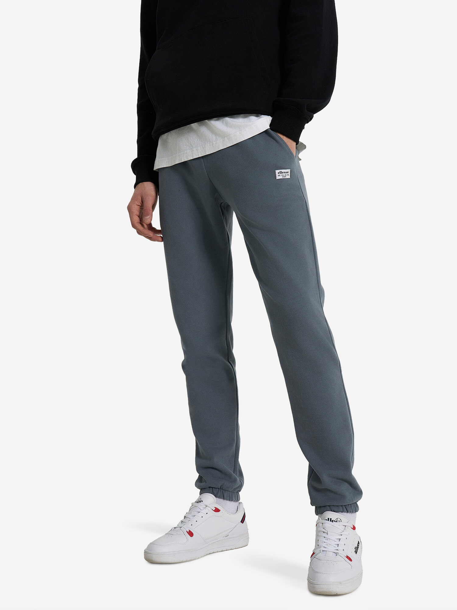 Брюки джоггеры ellesse, размер L, серый