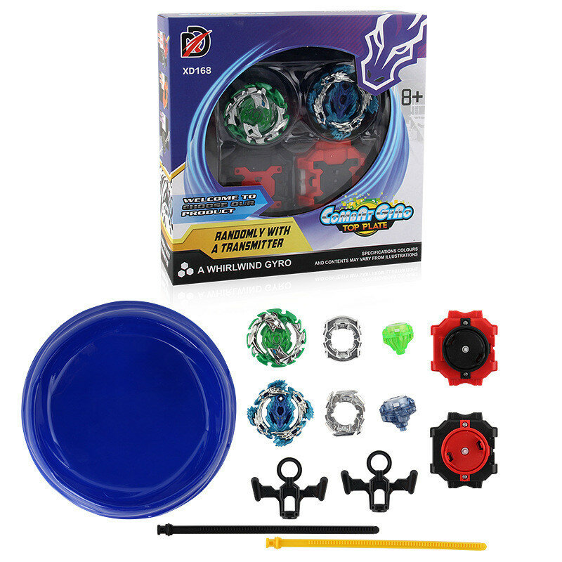 Гироскопический диск double-player burst gyro battle disk set, высококачественный сплав, двусторонние пусковые устройства, 168-7