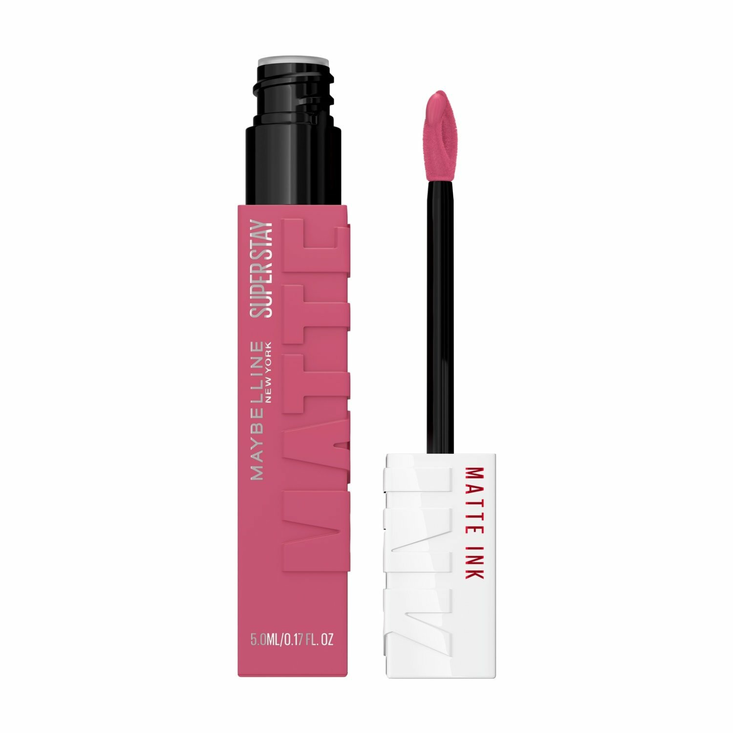 Maybelline New York Помада для губ Super Stay Matte Ink, тон 15 Lover, суперстойкая жидкая матовая, 5 мл — фото 1