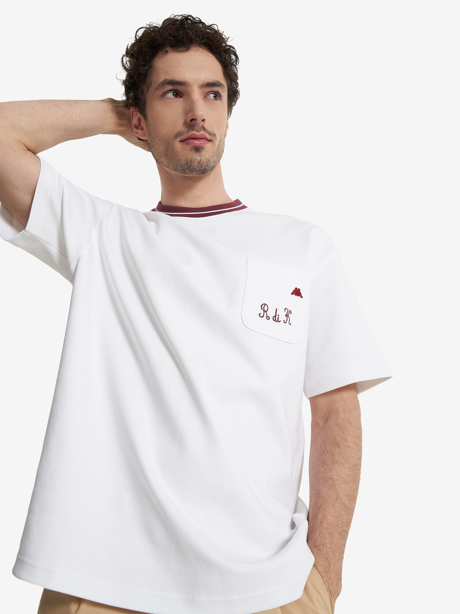 Футболка Robe di Kappa Robe Di Kappa Men's Short sleeve t-shirts, размер 52/54, белый