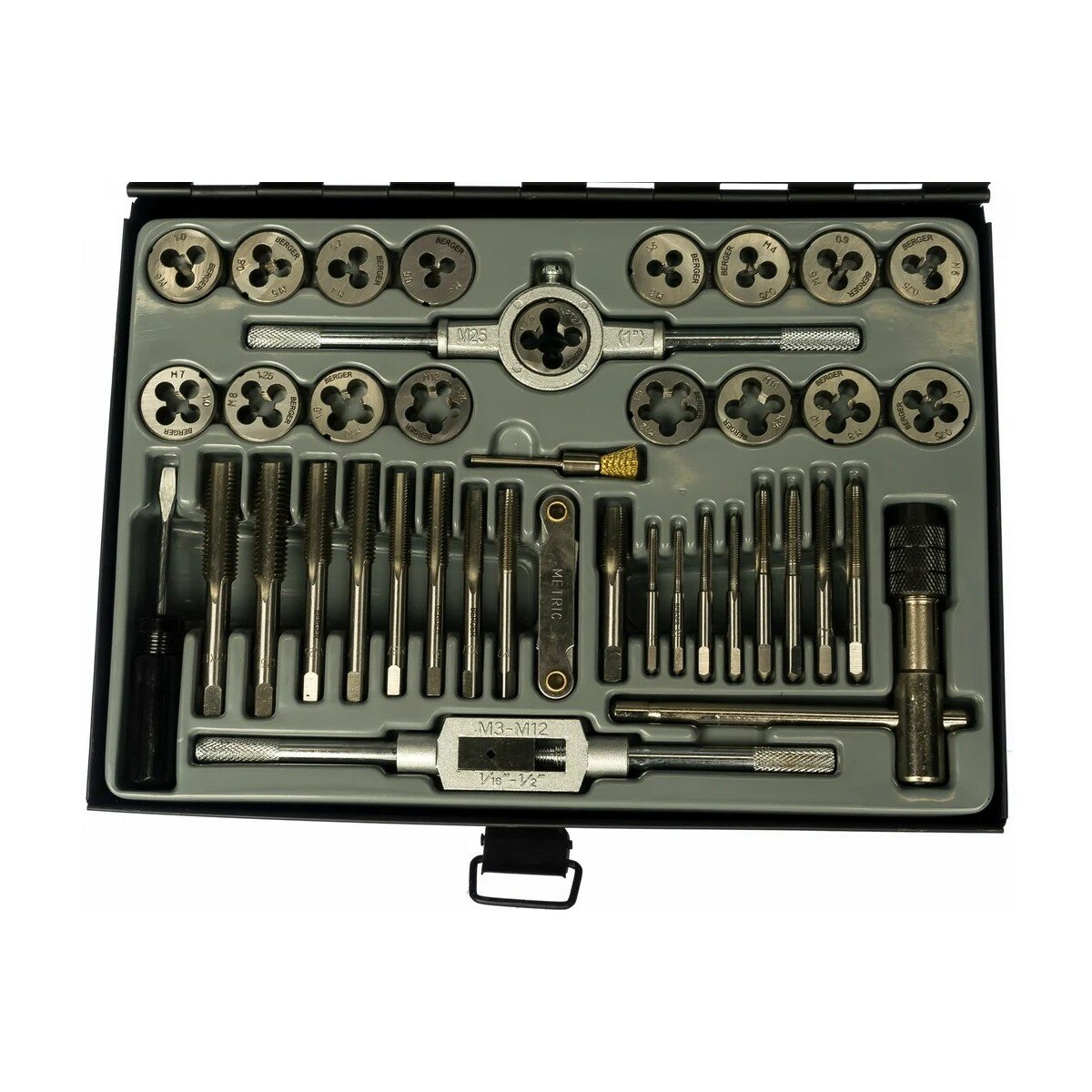 Набор метчиков и плашек BERGER BG40TDS 40 пр.