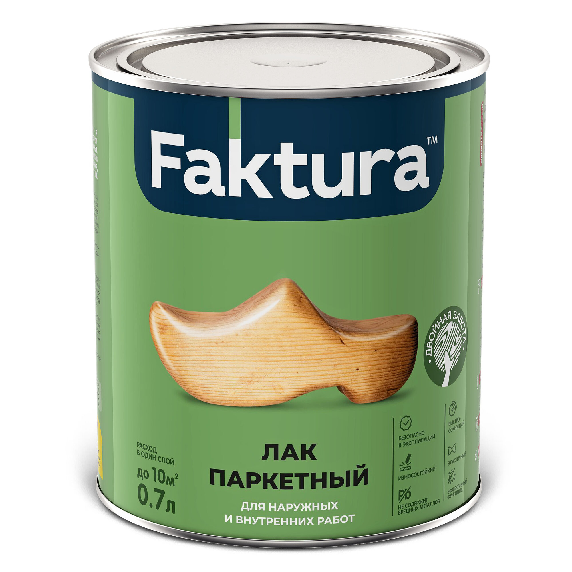 Лак FAKTURA паркетный алкидно-уретановый износостойкий 07л