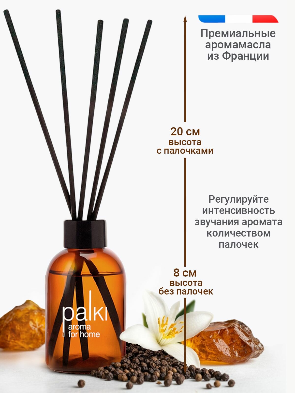 Ароматический диффузор для дома с палочками, парфюмированный ароматизатор — фото 1