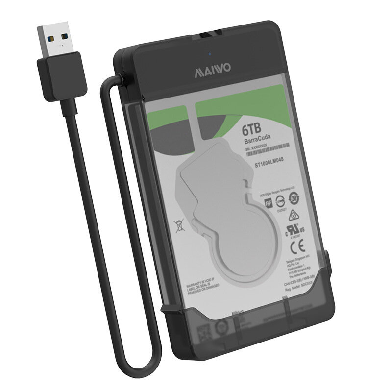 Кабель-адаптер Maiwo K104, для чтения жесткого диска, черный