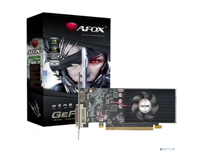 Видеокарта AFOX GT1030 4Gb 64bit DDR4 DVI/HDMI (AF1030-4096D4L5) RTL