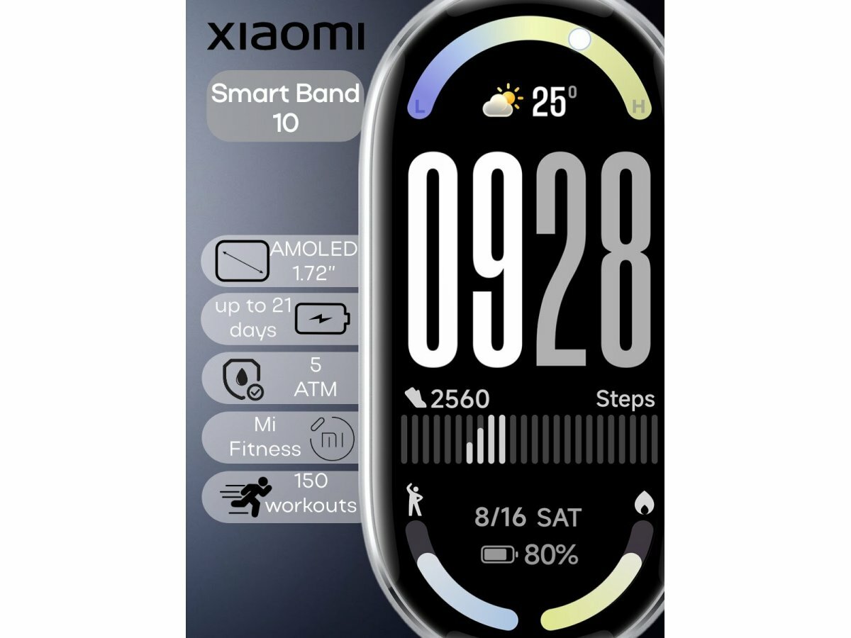 Смарт-часы Xiaomi Smart Band 10