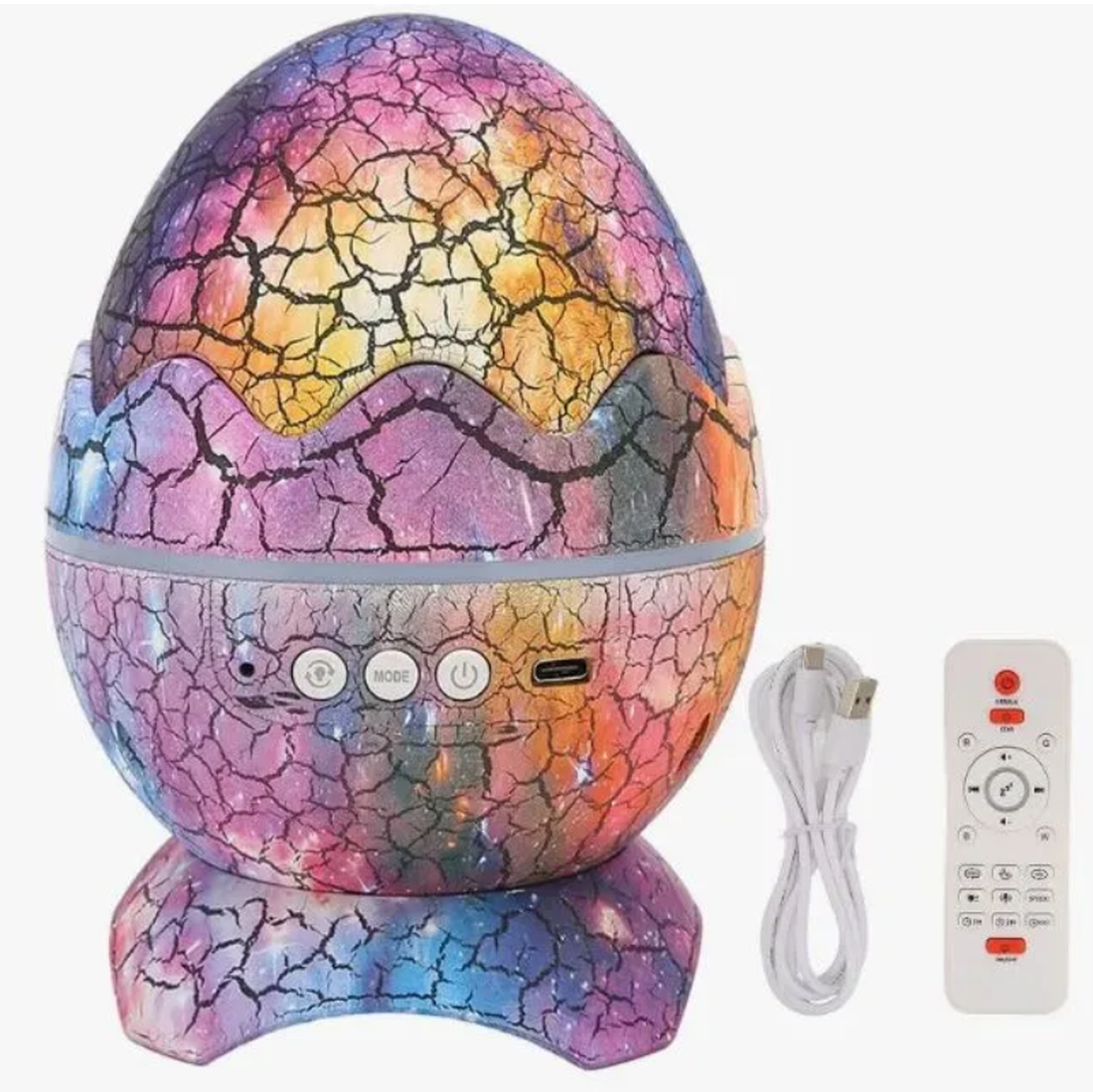 MILENI Ночник "Драконье яйцо", настольный, питание от USB-порта, питание от сети, разноцветный