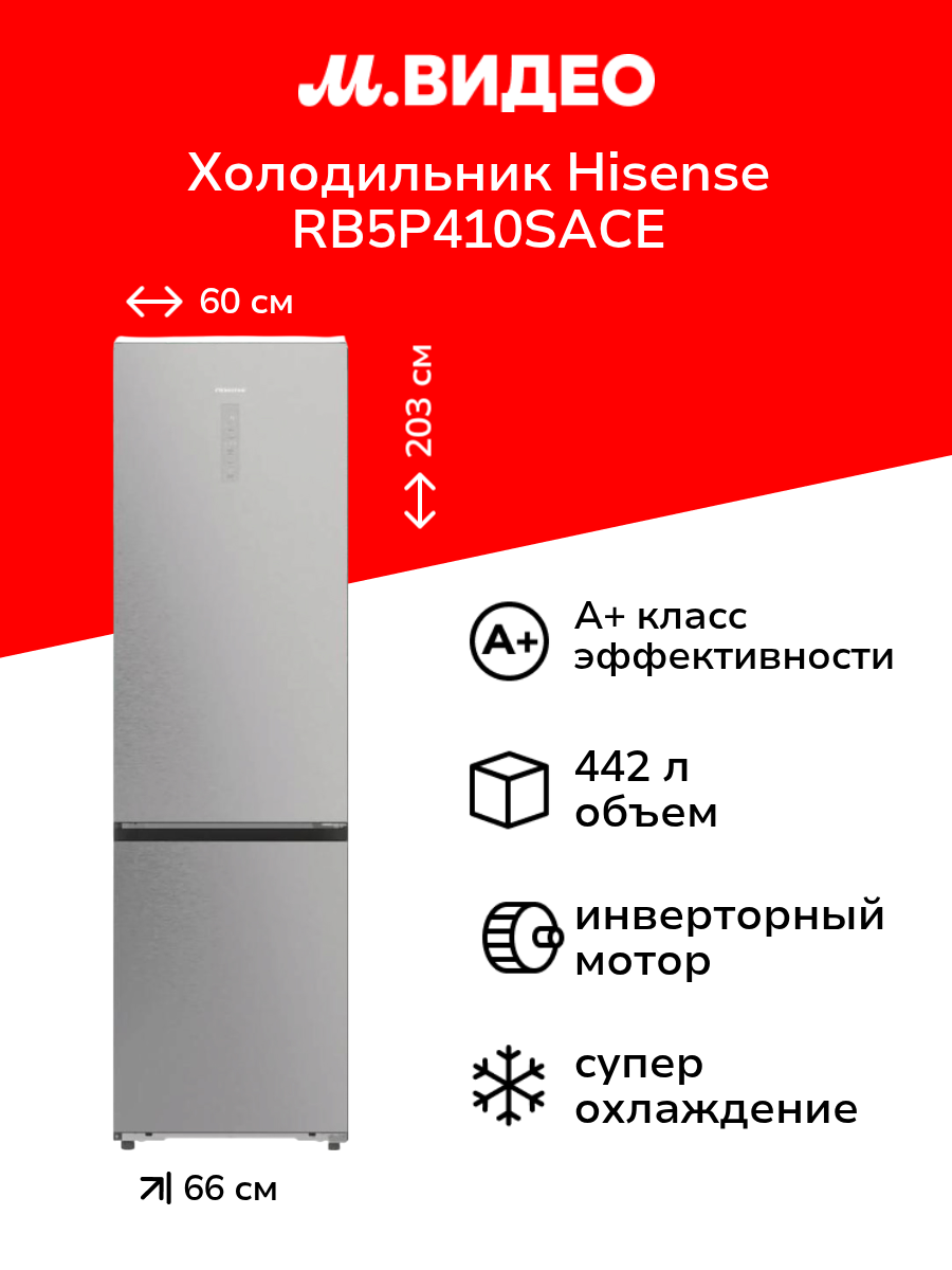Холодильник Hisense RB5P410SACE