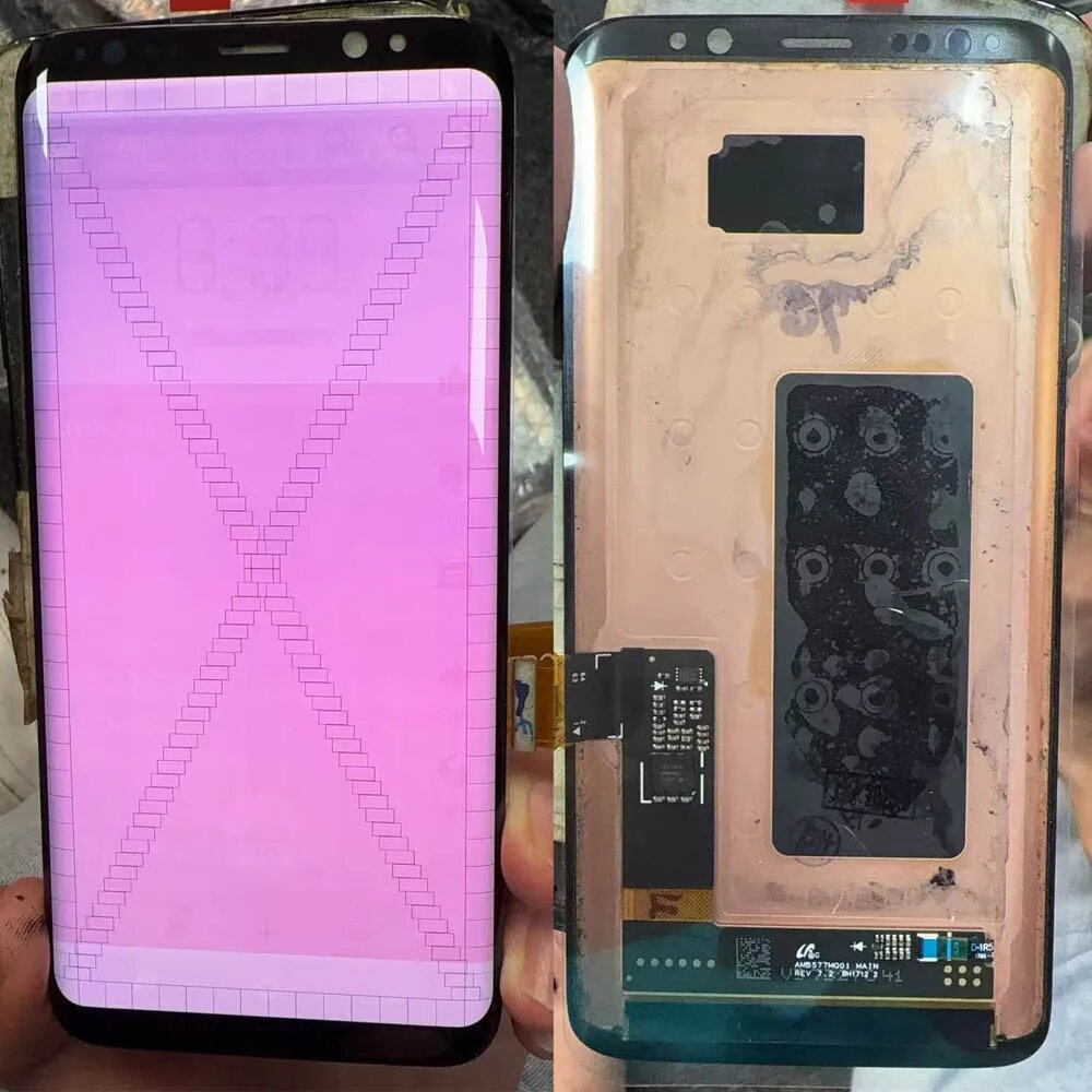 ЖК-дисплей AMOLED S8 для Samsung S8 G950 G950F, ЖК-дисплей с сенсорным экраном, дигитайзер с черными точками, экран для Samsung G950, S8 With Burn