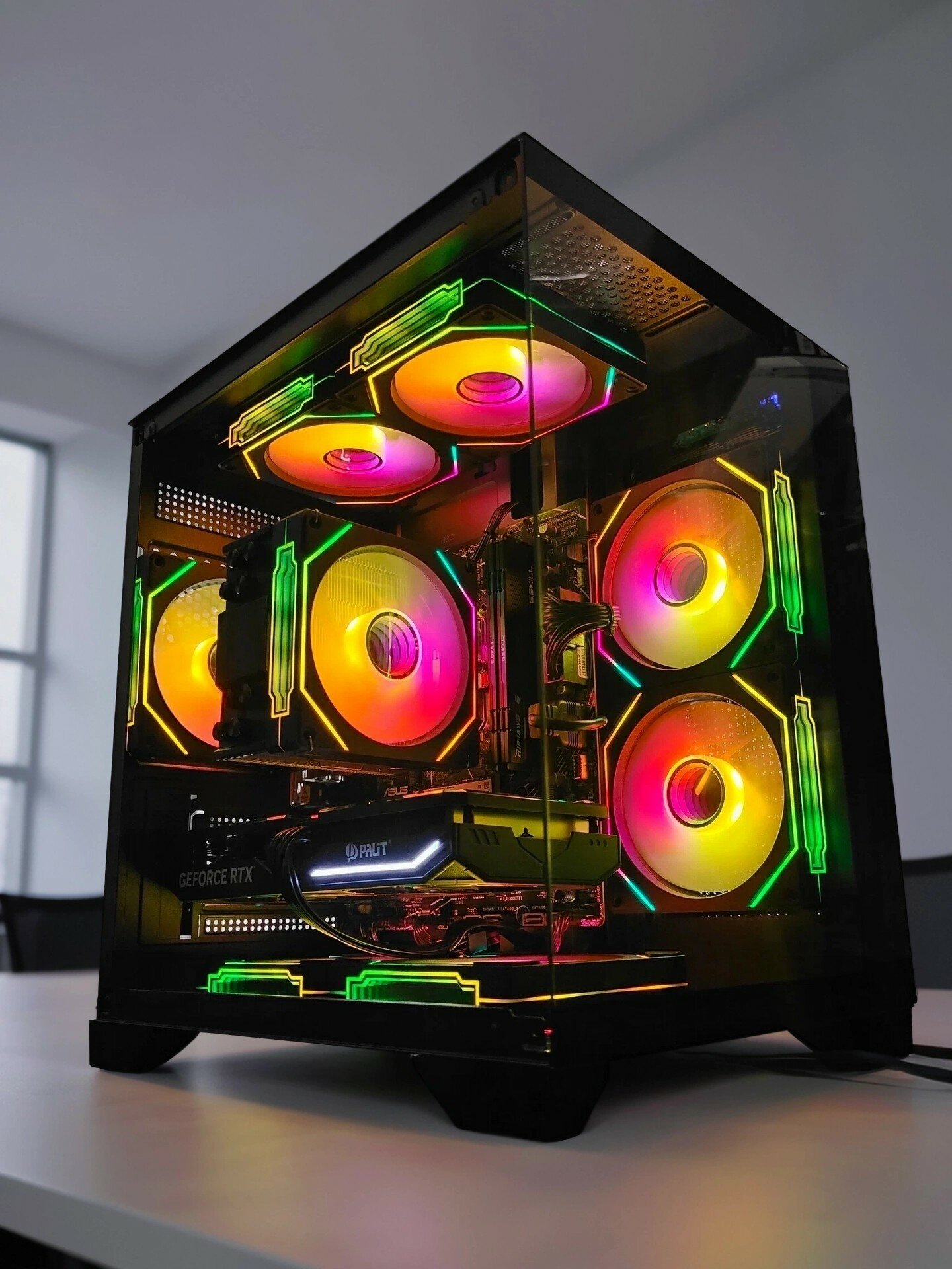 Игровой ПК (AMD Ryzen 5 5600X / NVIDIA GeForce RTX 4060 / 16 ГБ ОЗУ /1 ТБ SSD M2) (Игровой компьютер / системный блок)