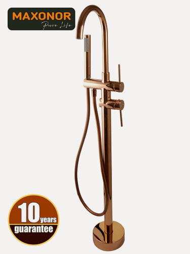 Изображение товара Напольный смеситель для ванны Maxonor PURE LIFE SUPERIOR PL3087-16 Бронза глянцевая Латунь