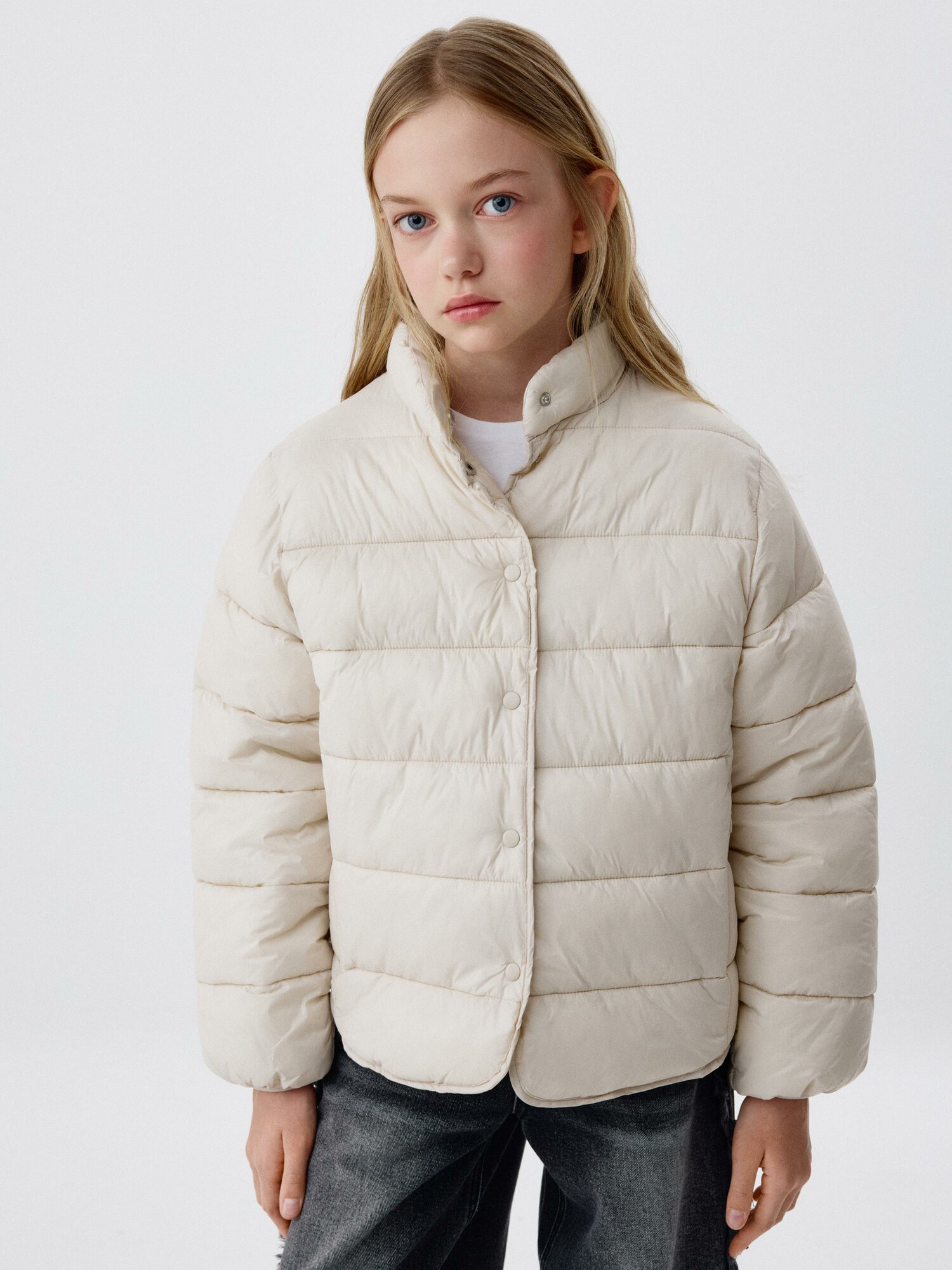 Куртка Sela размер 122 серо-бежевый