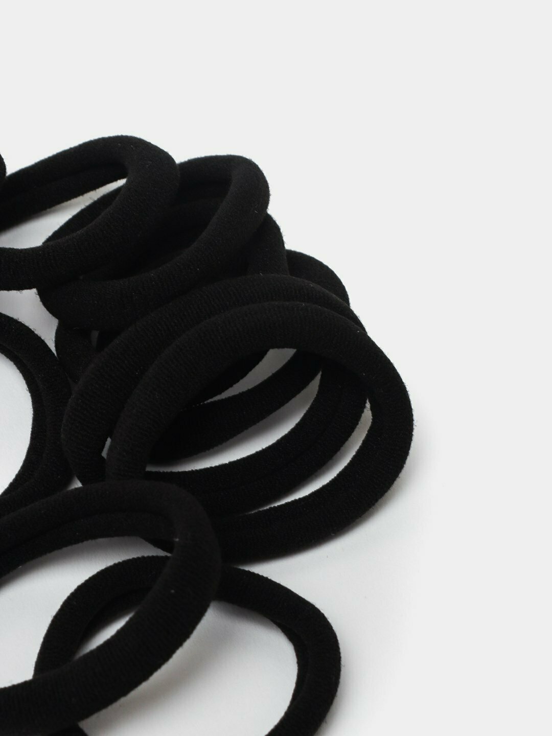 Набор бесшовных мягких резинок для волос, черные, резинка для волос, 20 шт — фото 1