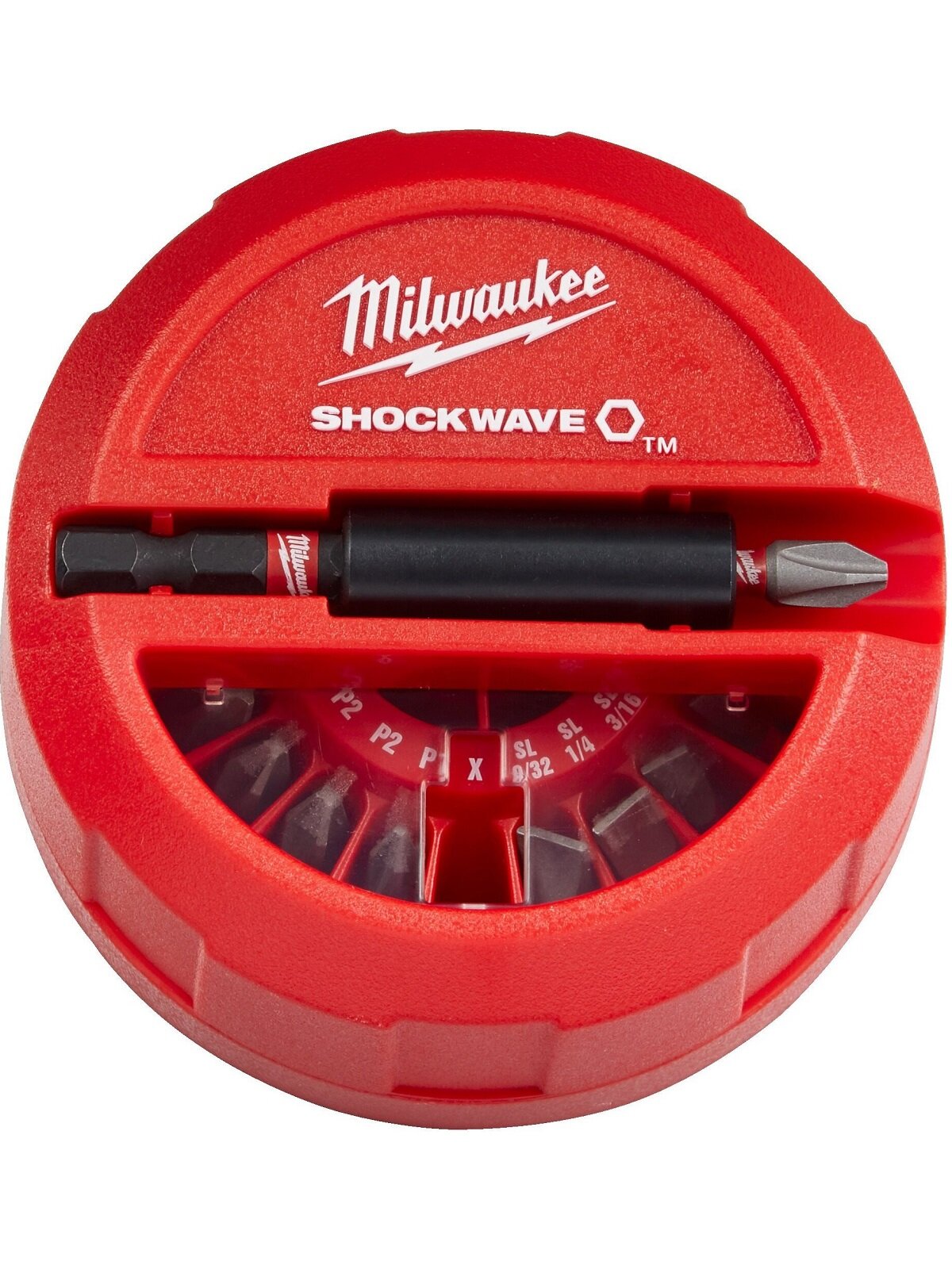 Набор бит Milwaukee Shockwave 15шт в пластиковом кейсе (4932430904)