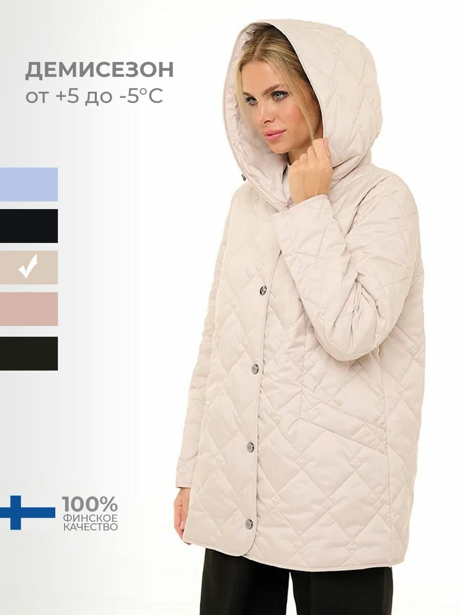 Куртка DIXI COAT Весна-лето 2024, размер 44, бежевый