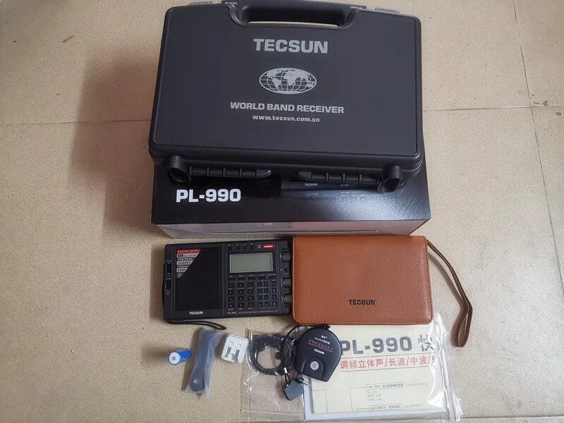 Портативный вседиапазонный односторонний радиоплеер Tecsun pl-990, Черный
