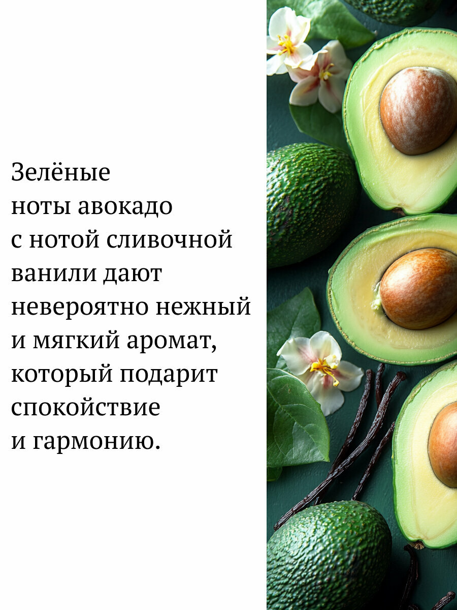 Заправка для ароматизаторов машины и дома AVOCADO & VANILLA CAROMIC 10 мл — фото 1