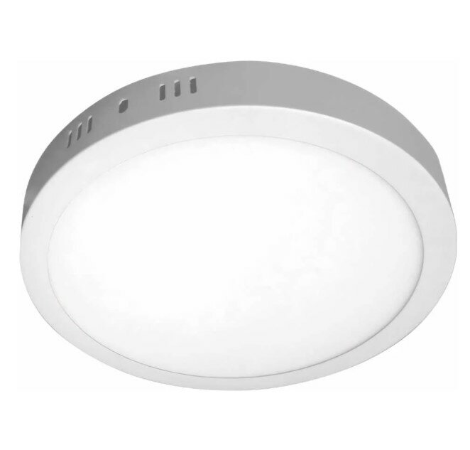 Накладной потол. свет-к Ecola LED Круглый даунлайт с драйвером 24W 220V 6500K 300х32