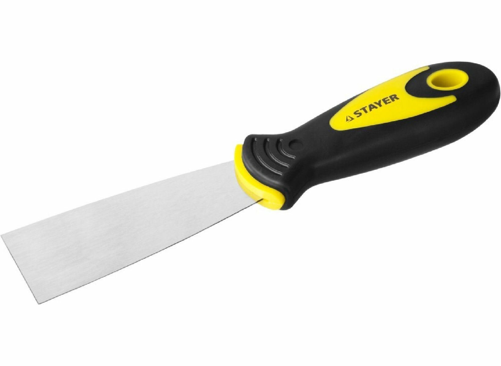 Шпатель STAYER Orion нержавеющая сталь 40 мм двухкомпонентная ручка ТПР+ПП шпательная лопатка
