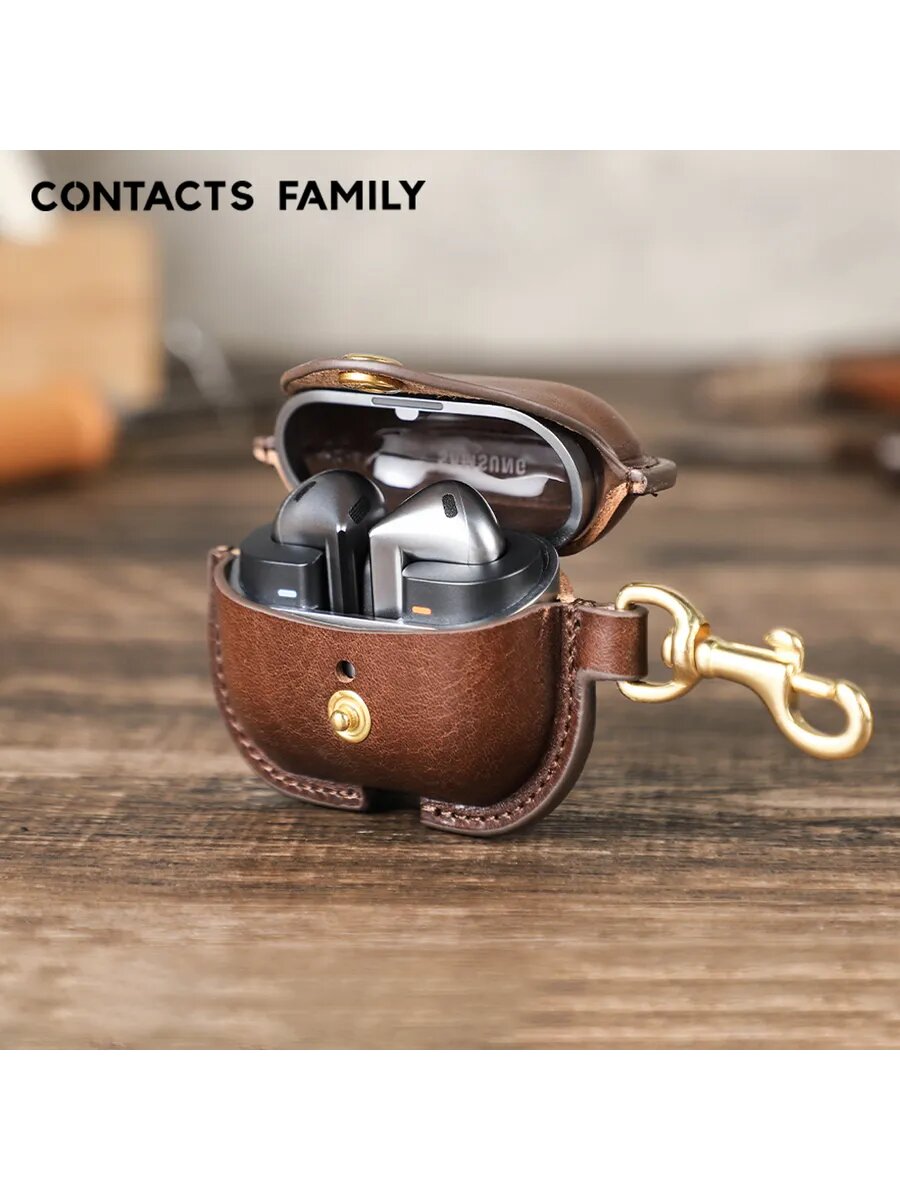 Подлинная кожа Samsung Galaxy Buds 3 Pro/Galaxy Buds 3 чехол