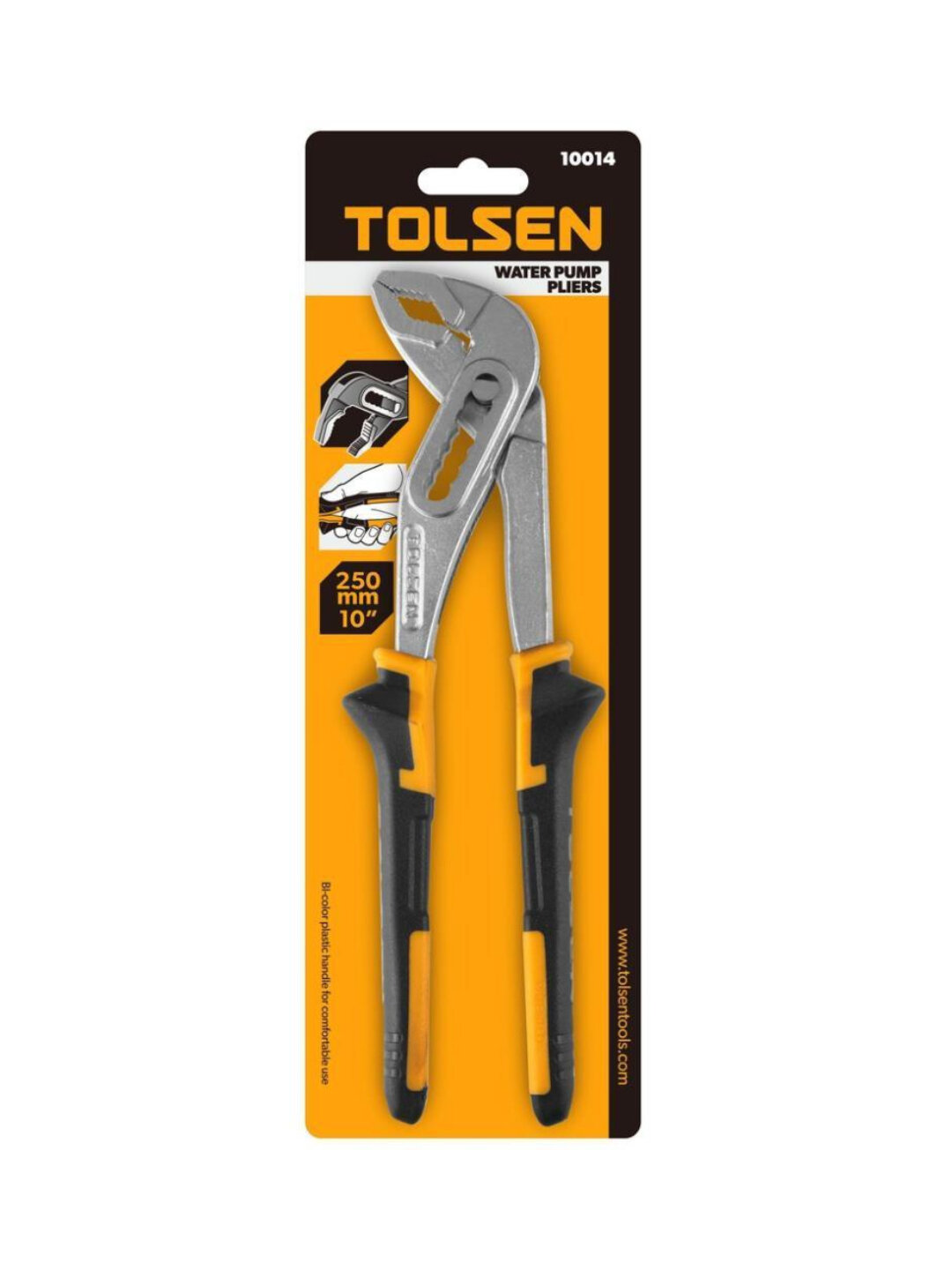 Клещи Tolsen 10014, диагональный рез, хромомолибденовые губки, резиновые рукоятки