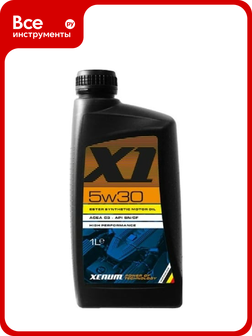 Моторное масло на эстеровой основе XENUM X1 5W30, 1 л, высокоэффективное, синтетическое 1501001A