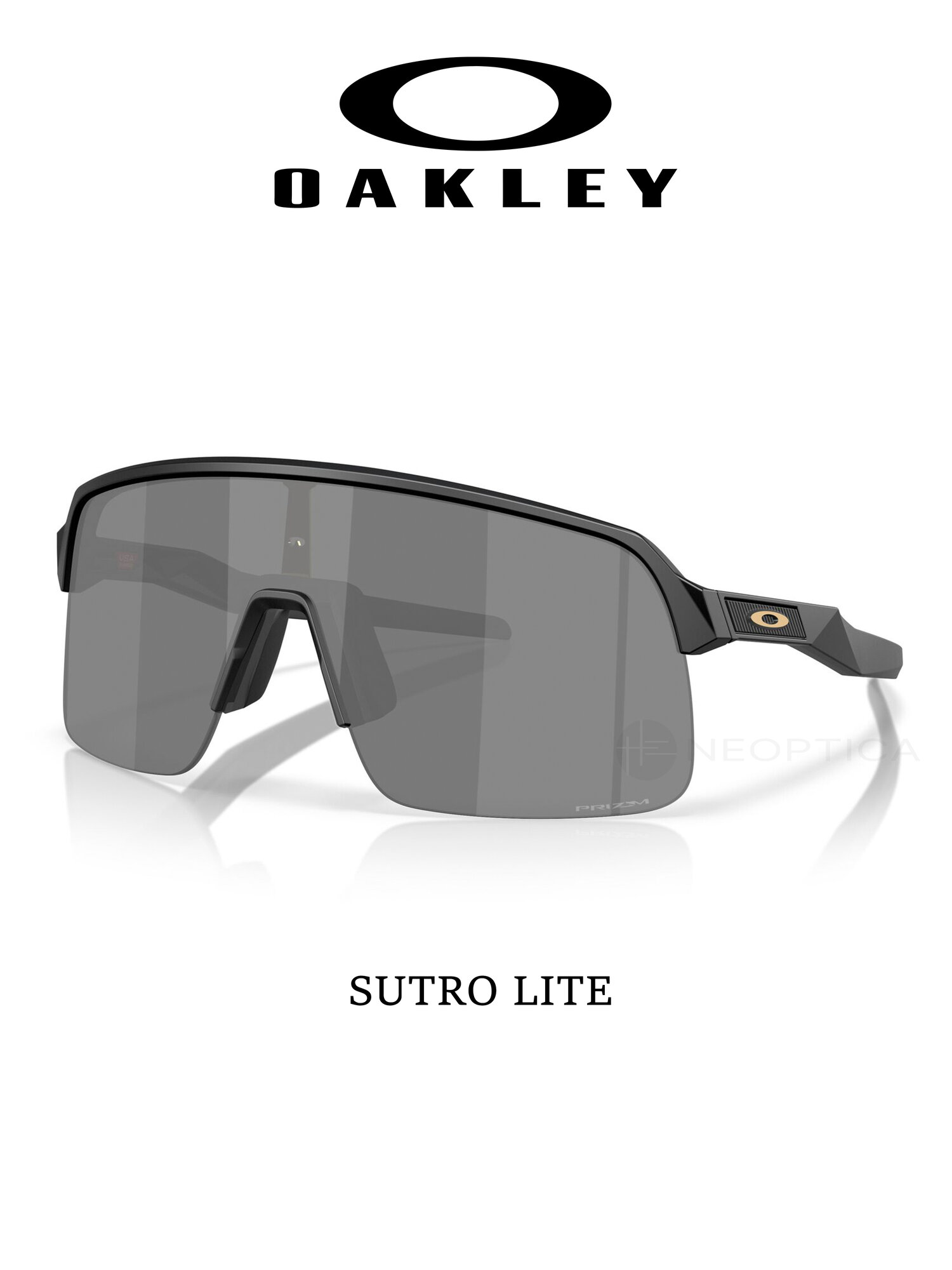 Солнцезащитные очки Oakley, черный/серый
