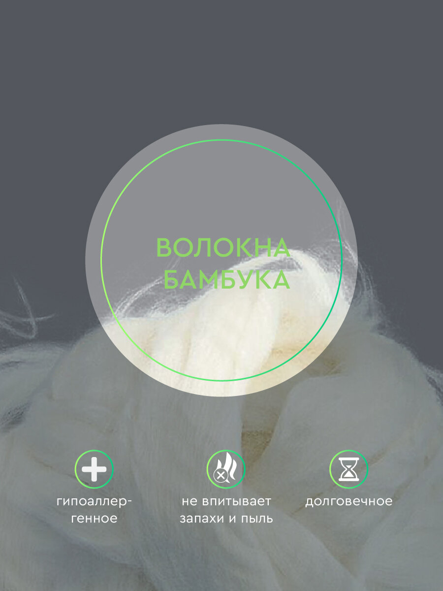 Одеяло the Дом 1,5-спальное легкое 140х205 см, Бамбук, микрофибра — фото 1