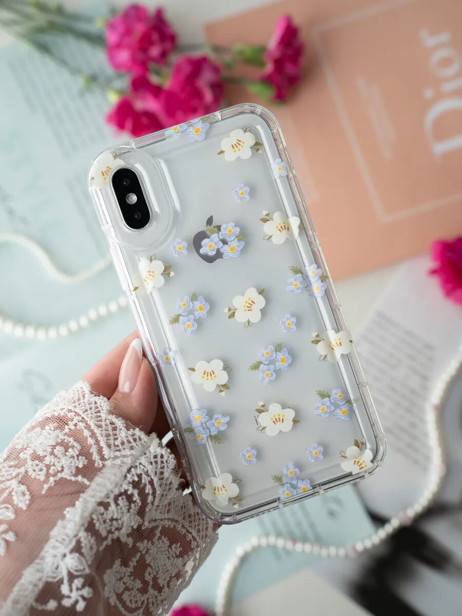 Чехол О'Кейси для iPhone X/XS, принт, с защитой камеры, накладка