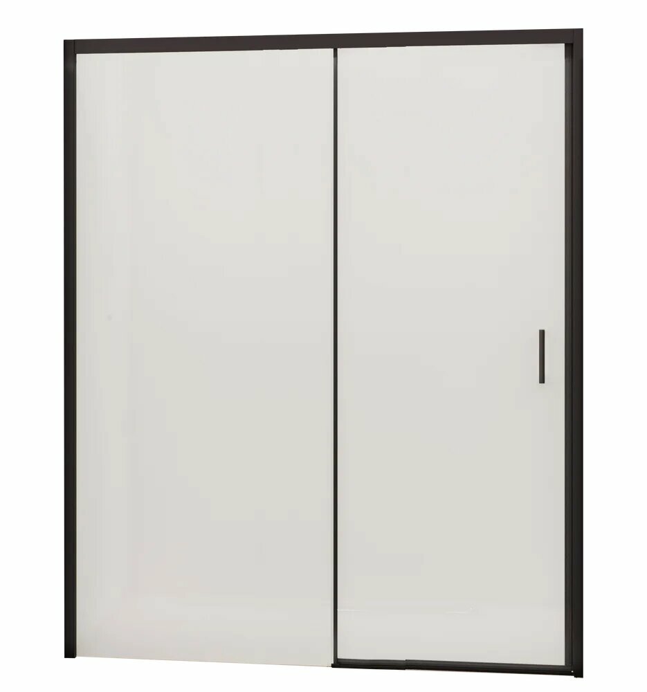 Душевая дверь в нишу RGW Passage PA-017-B стеклянная раздвижная 170 см матовая с черным профилем немецкая