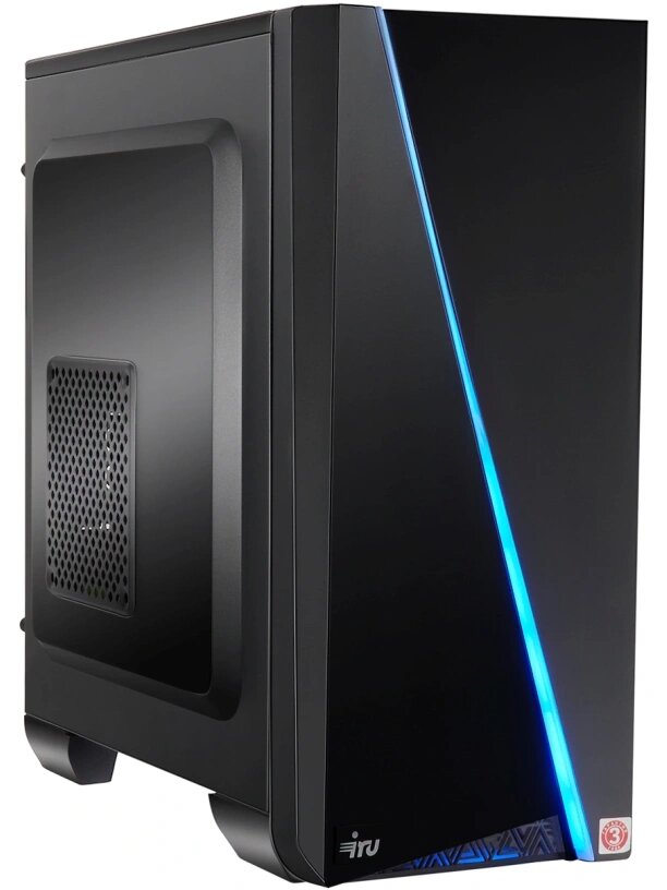 Компьютер IRU Tactio 320A5GER, AMD Ryzen 5 5600G, DDR4 16ГБ, SSD 512ГБ, AMD Radeon Graphics, без ОС, черный (2106786)