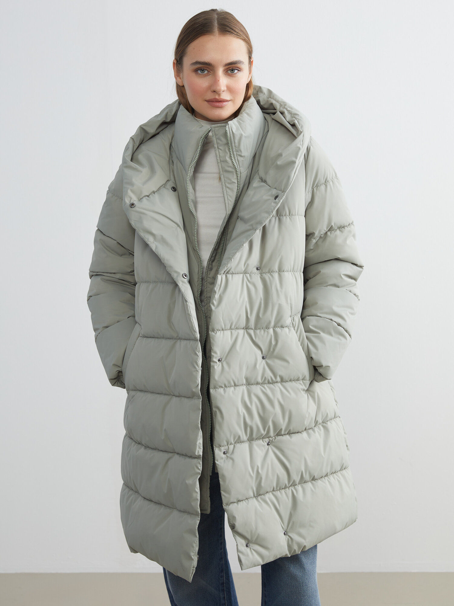 Пуховик LC Waikiki размер 36 green