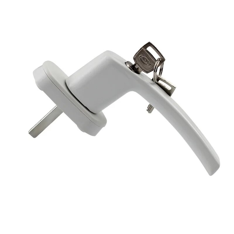 Белая оконная ручка из алюминиевого сплава с замком универсальная поворотная ручка для двери замок для ключей с двойным остеклением замок для детской безопасности белый