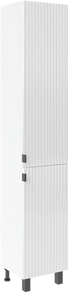 Шкаф пенал для ванной ASB Mebel Дора 35 напольный  35 см  белый