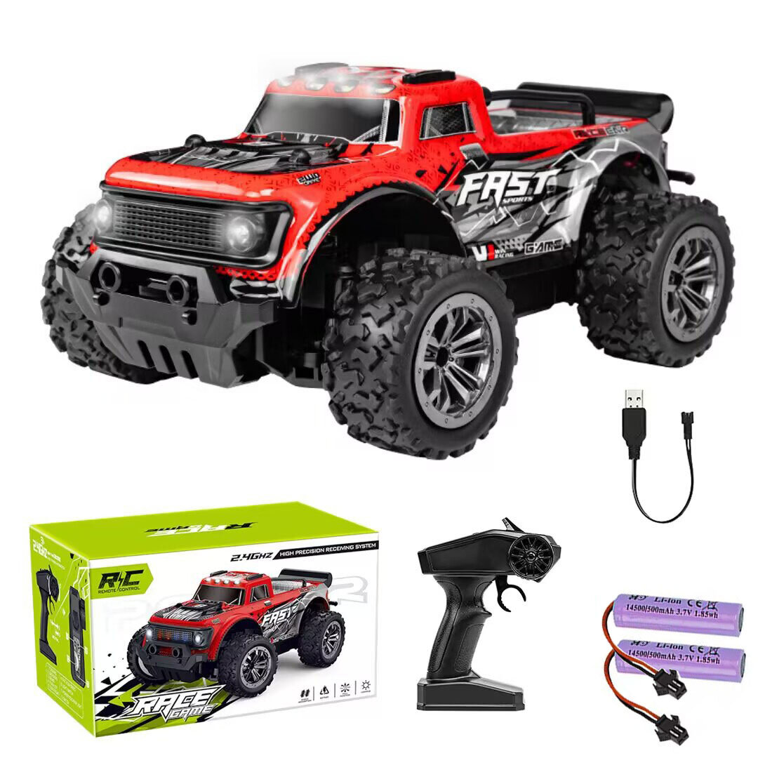 RC автомобили дистанционного управления, грузовик радиоуправления 1:16 для мальчиков, 2.4ГГц радиоуправляемый 4WD высокоскоростной автомобиль для взрослых и детей, игрушки-подарки для мальчиков, USB заряда, 18км/ч, пластик, металл, 200.00x135.00x90.00мм,