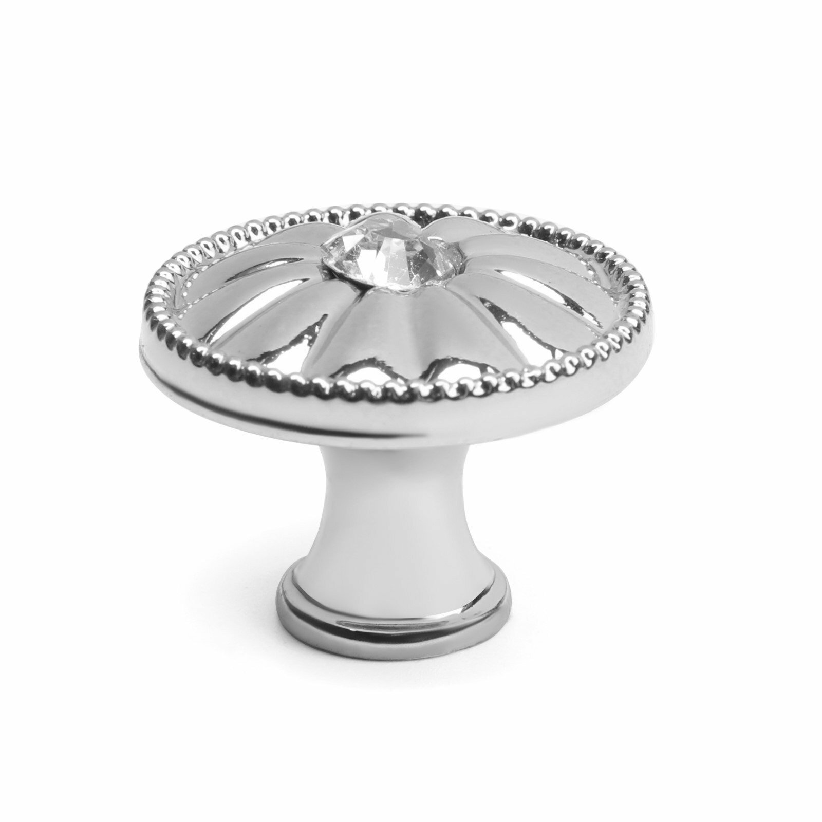 Ручка кнопка РК116GP цвет хром форма: круглая размер упаковки: 3 x 2.5 x 3 см.