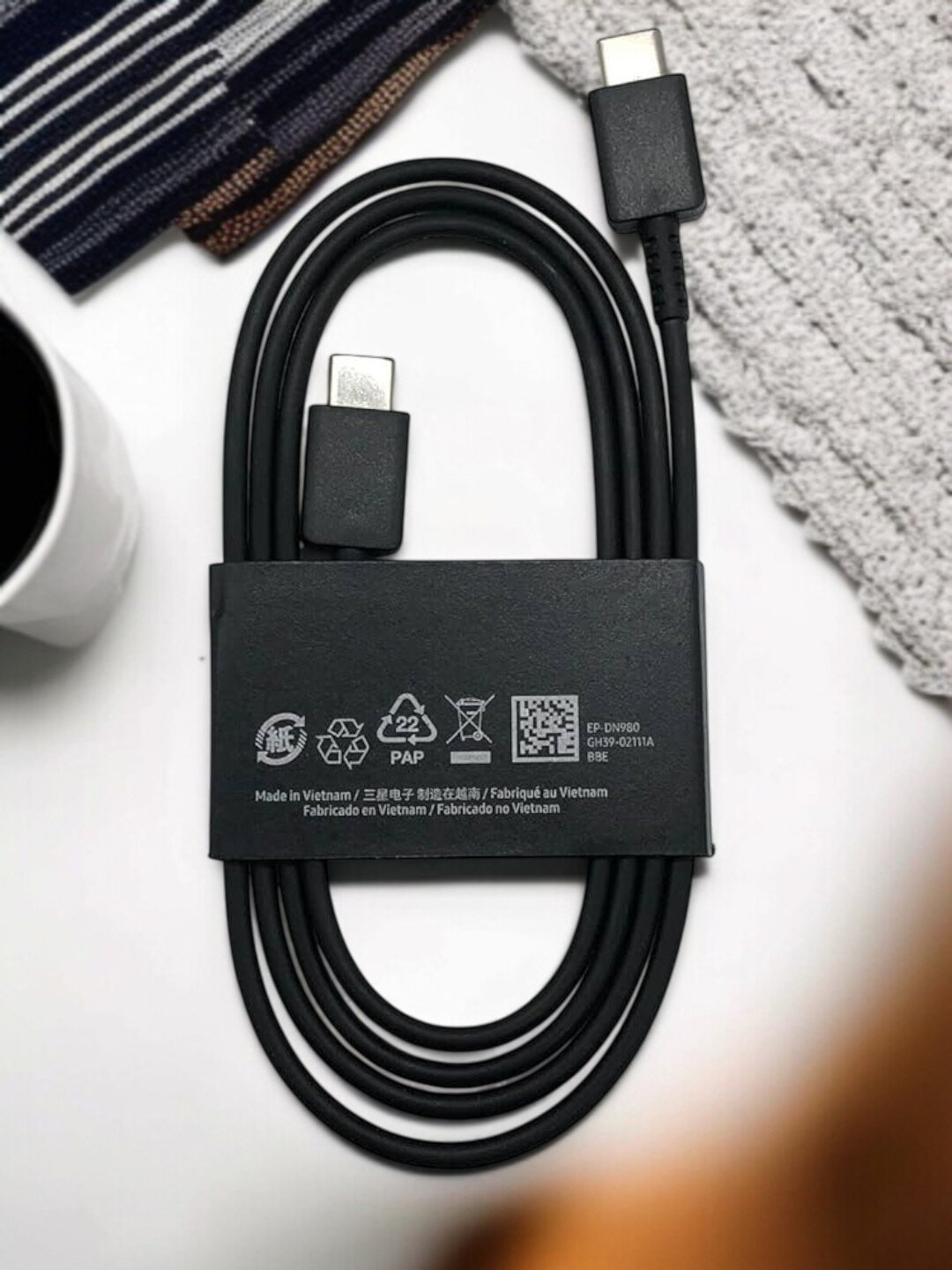 Кабель Type-C для быстрой зарядки 3-А, PD, для Samsung / Xiaomi / Redmi, усиленный. Ветнам — фото 1