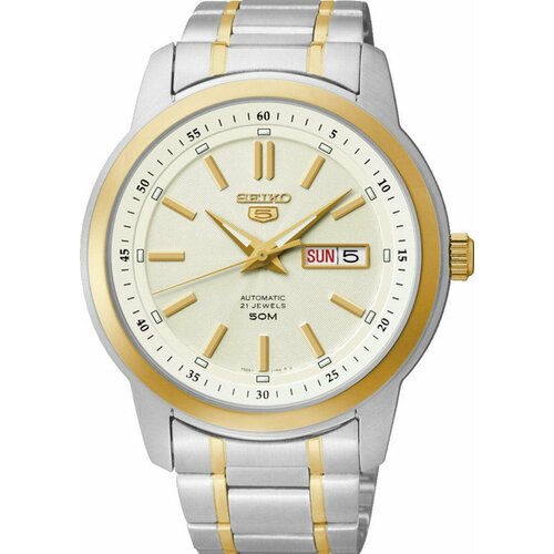 фото Наручные часы seiko seiko 5, белый