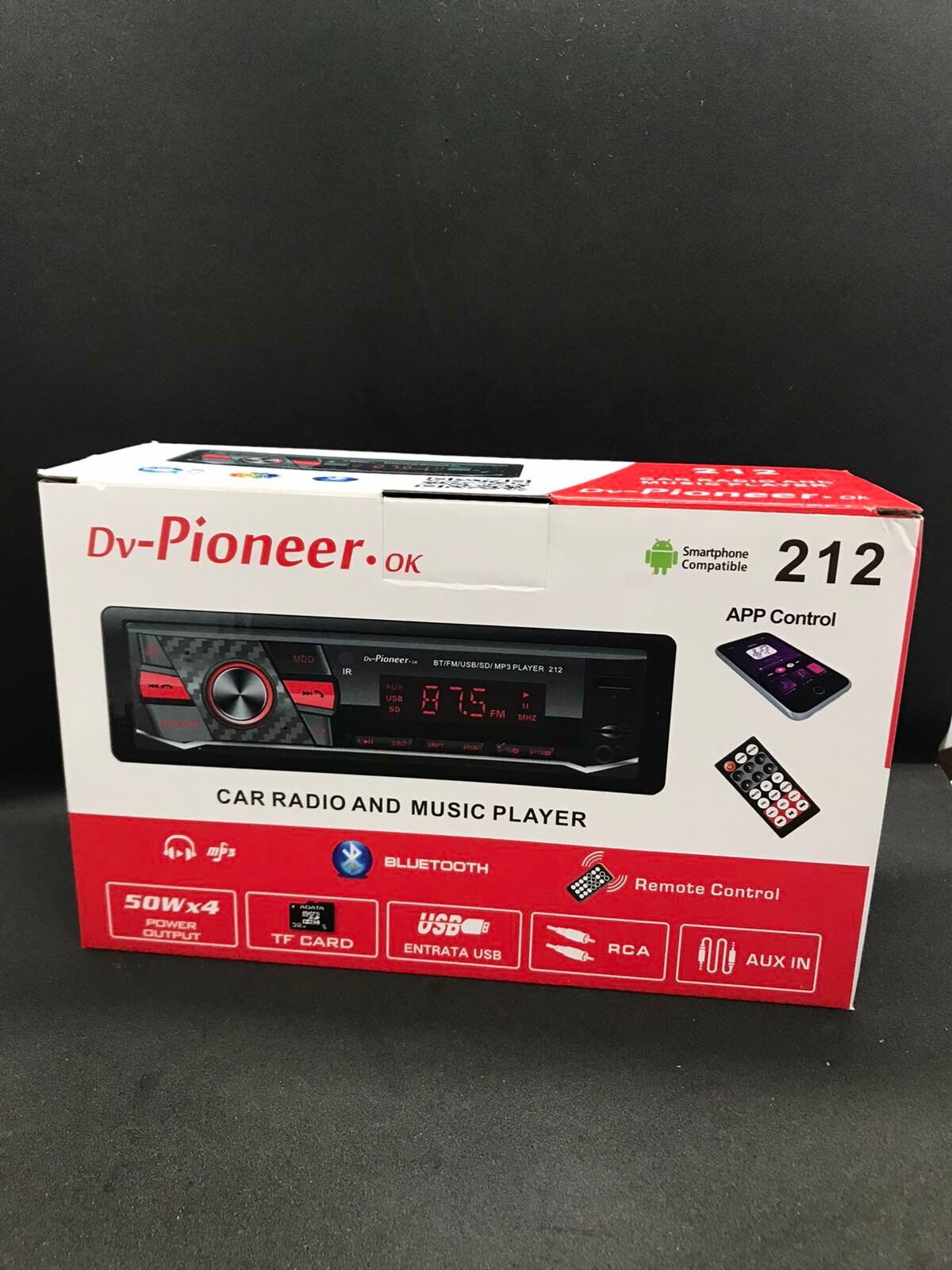 фото Магнитола Pioneer OK для автомобиля с Bluetooth, пультом управления AUX