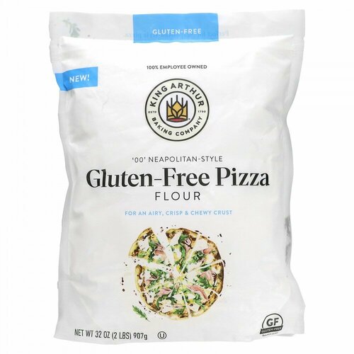 King Arthur Flour, Gluten Free Pizza Flour, 00 Neapolitan Style, 2 lbs (907 g)