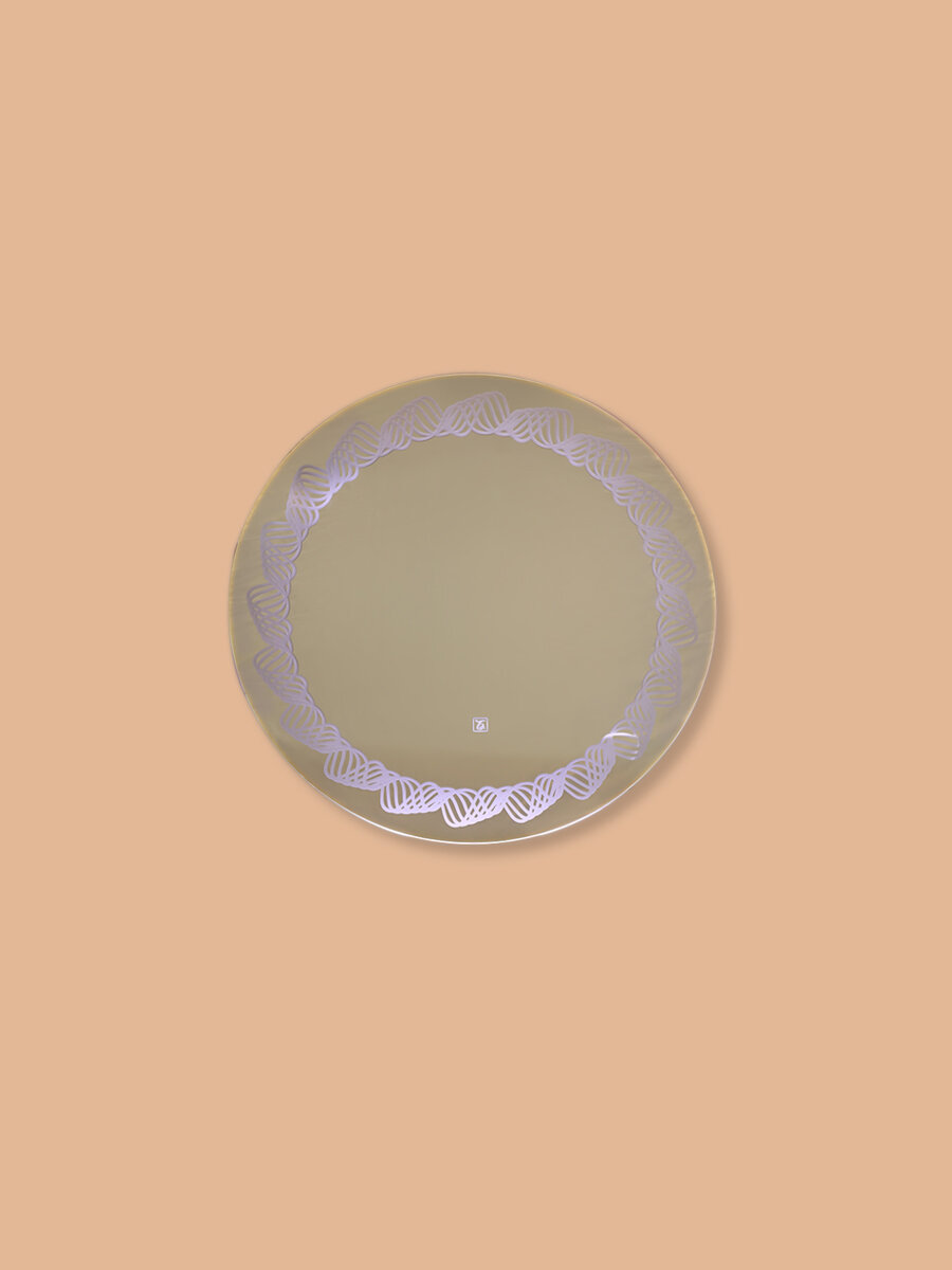 Интерьерное зеркало KONONO круглое настенное с подсветкой в ванную 70*70см - фотография № 6