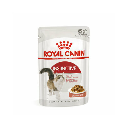 Влажный корм в соусе для кошек Royal Canin Instinctive в возрасте от 1 до 7 лет, паучи 5х85г