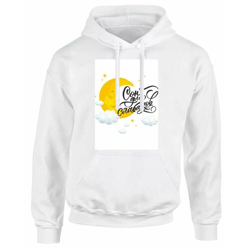 фото Худи goodbrelok, размер 48, белый