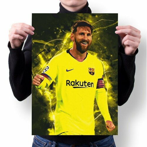 Плакат GOODbrelok А4 Принт Лионель Месси - 2 280₽